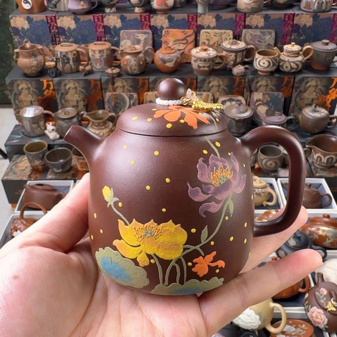 茶壶紫砂200cc原矿精工半手