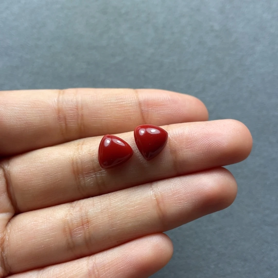 南红玛瑙配饰未镶嵌杨一对