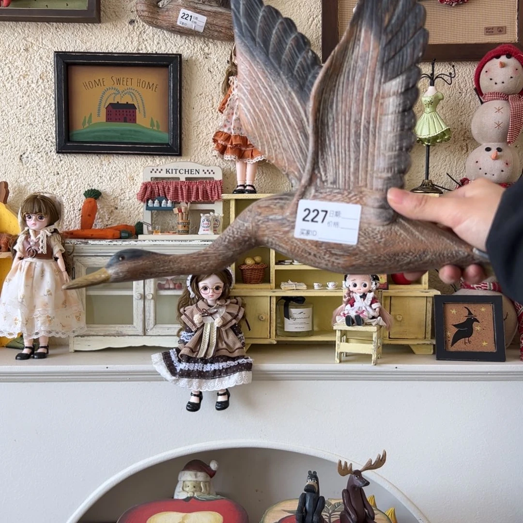 木默认微瑕微脏！外贸样品摆件挂件227