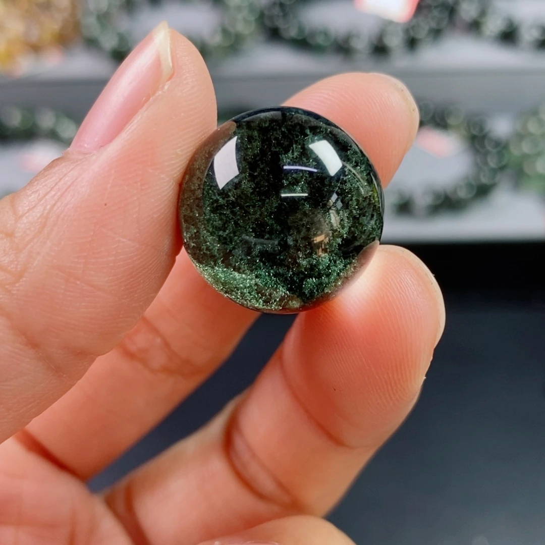 单珠未镶嵌水晶绿幽灵单珠19.1mm