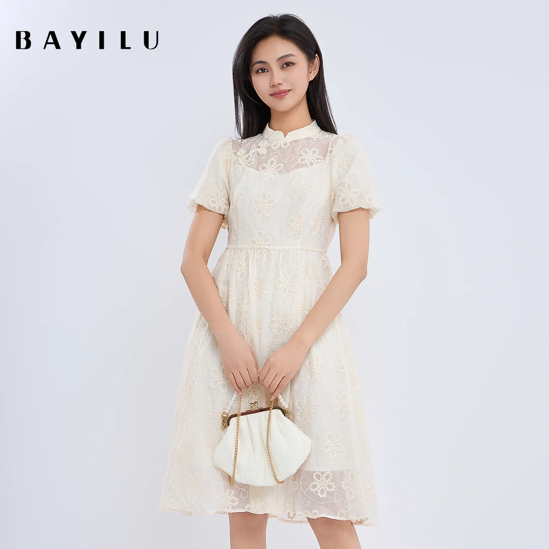 【黄蓉推荐】芭依璐女装夏季新款时尚连衣裙90L7115