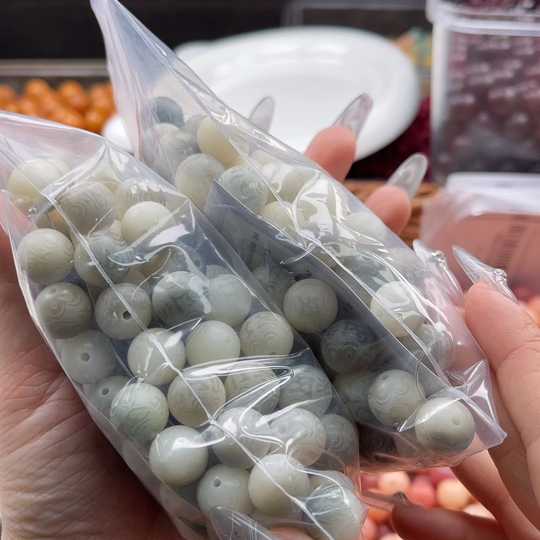 白玉菩提吊坠a微瑕11mm/锅底福利