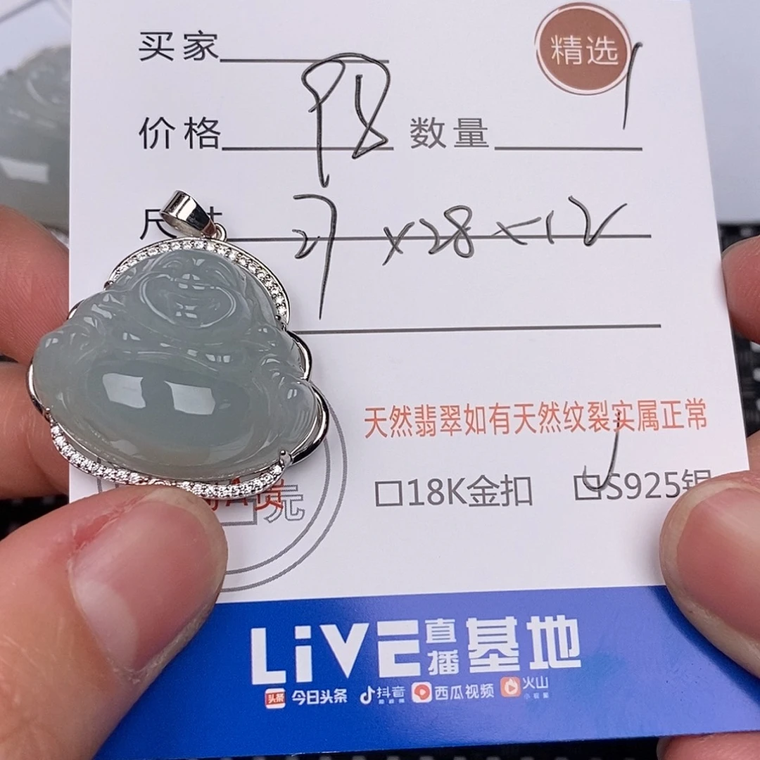 翡翠银S925镶嵌颈饰