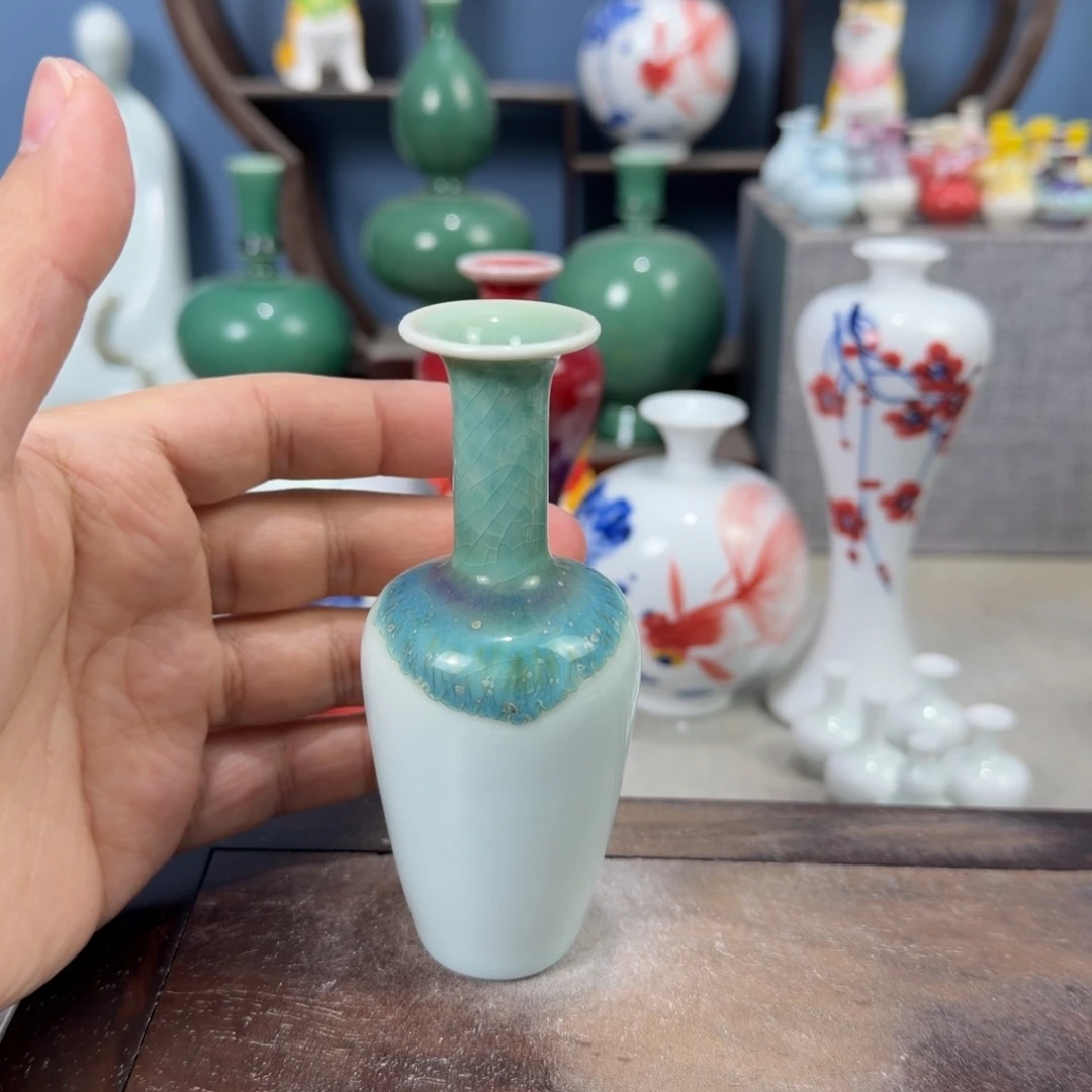 陶瓷手工小花器摆件