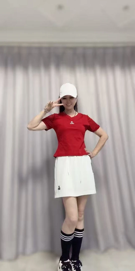 CX夏季5060圆领常规有弹力短袖修身型T恤休闲ol纯色athflow风