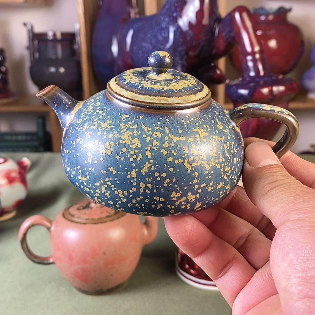 陶瓷圆满壶，气碳混烧