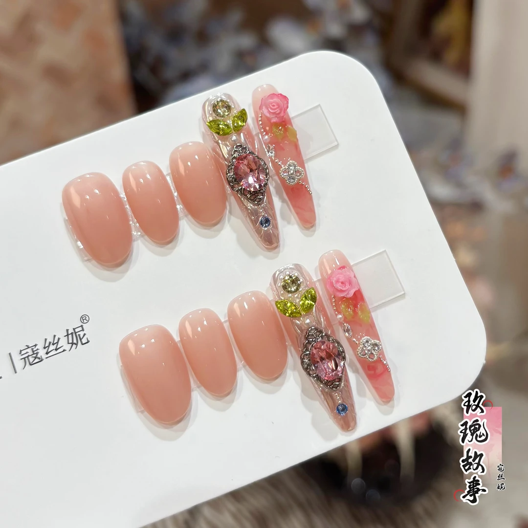 护甲款@【玫瑰故事】寇丝妮 纯手工穿戴式美甲