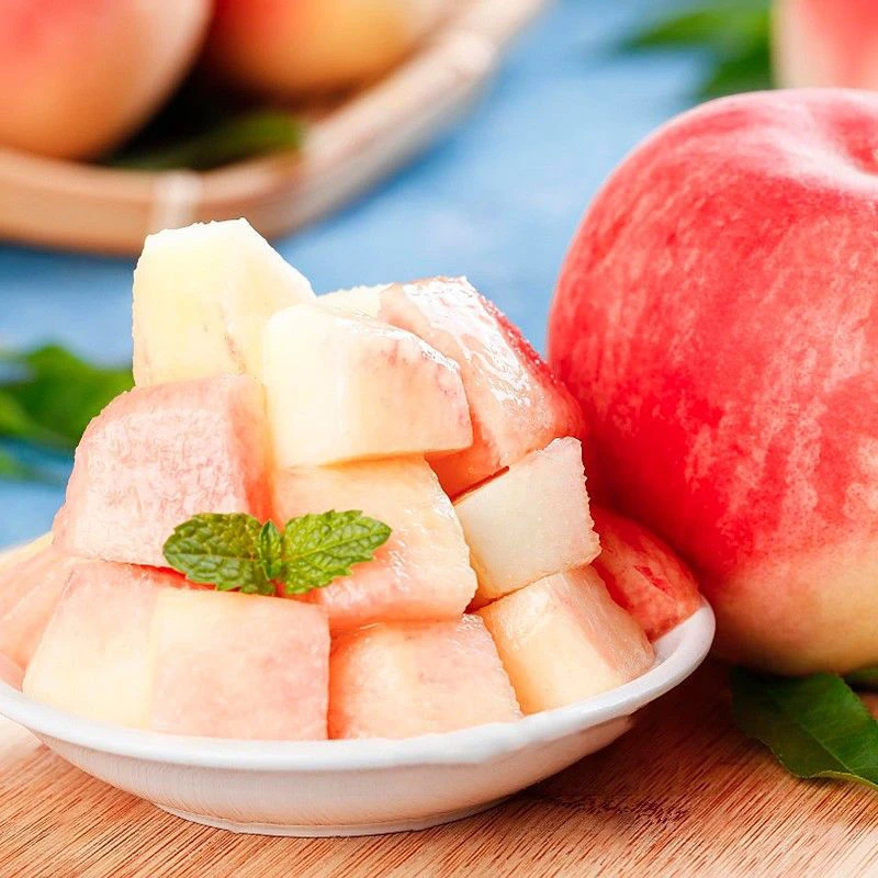 【大欣专属】蒙山应季头茬脆口现摘现发脆甜纯甜多汁离核蜜桃秋雪