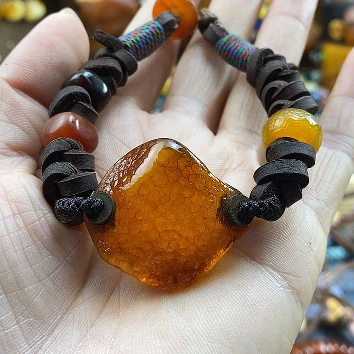 蜜蜡未镶嵌手链手链