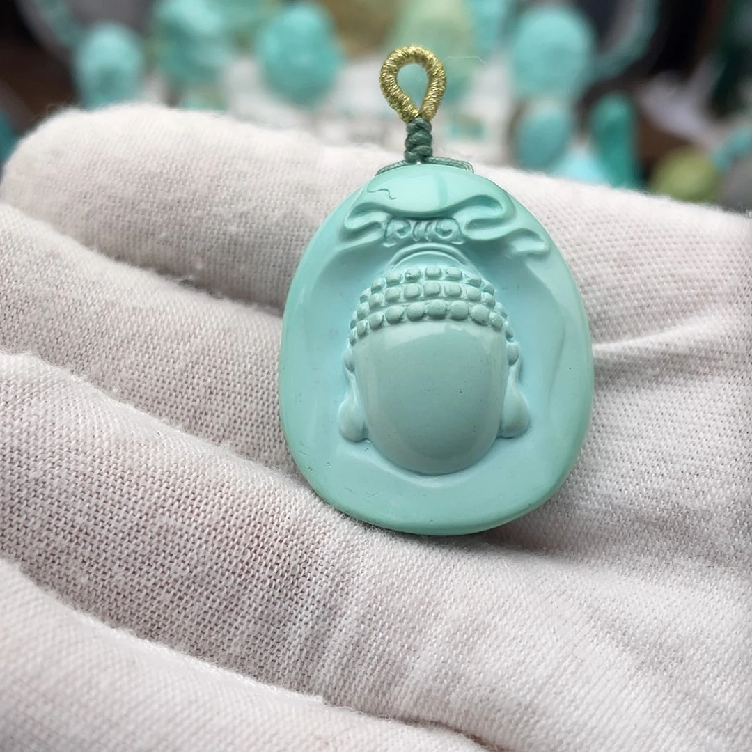 绿松石未镶嵌颈饰