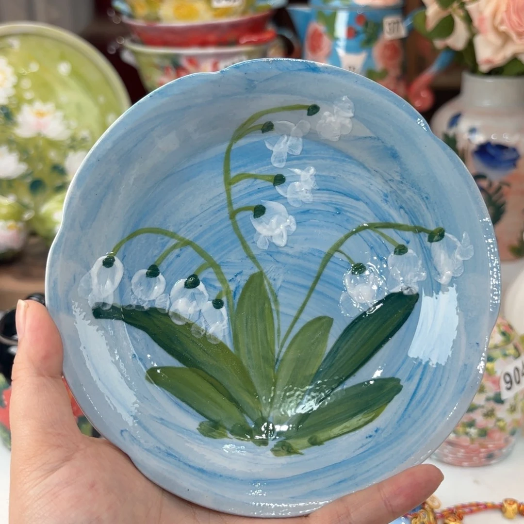景德镇手绘高温釉下彩陶瓷茶具