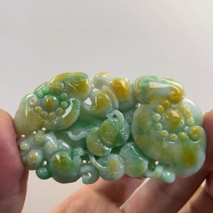 翡翠吊坠(赠链)未镶嵌代编织