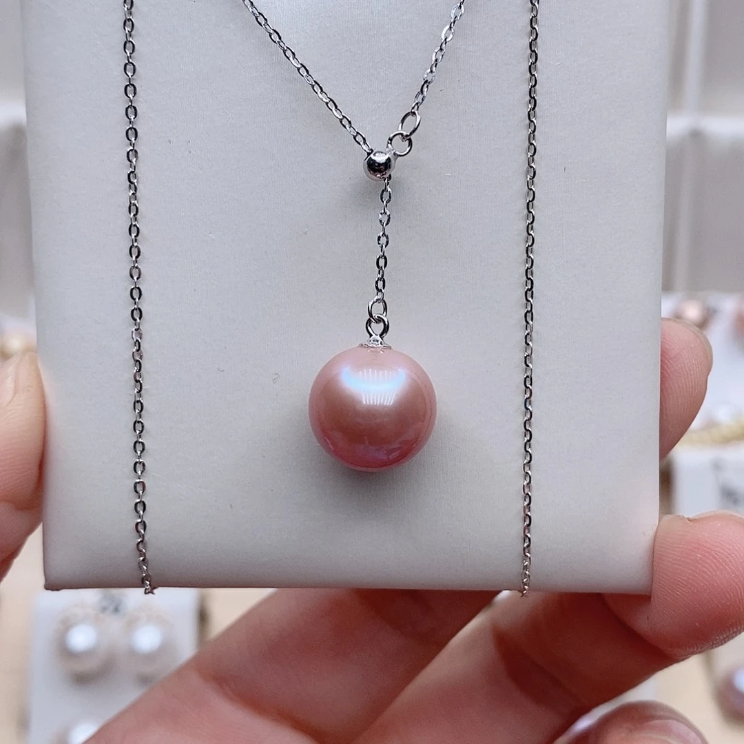 银S925镶嵌吊坠淡水珍珠历**新