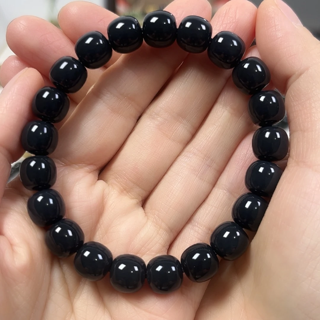 和田玉未镶嵌手串卡10老形珠