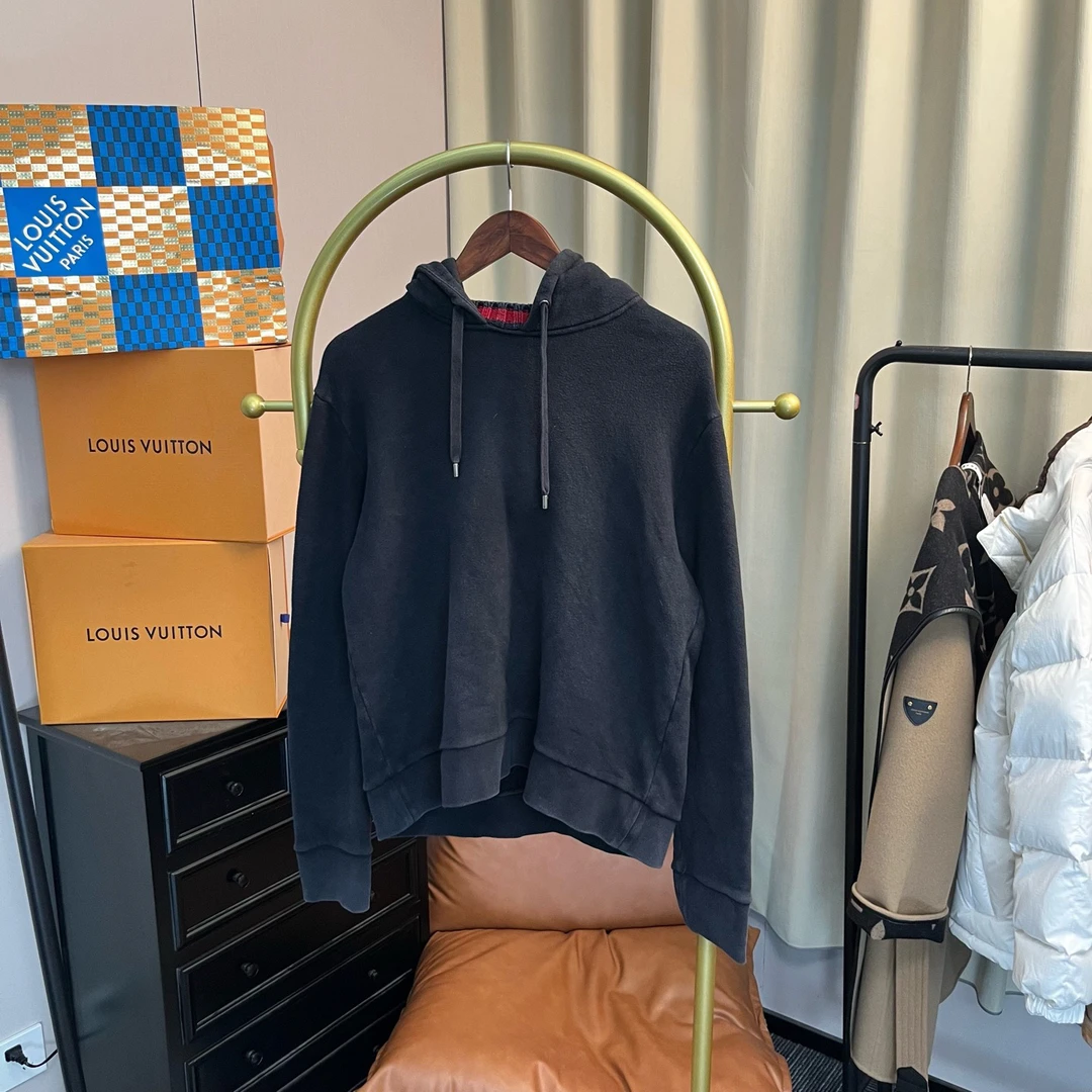 95新 GUCCI/古驰 黑色连帽卫衣 m码