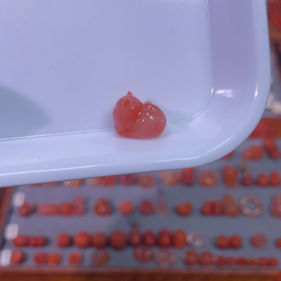 南红玛瑙未镶嵌趴趴猫