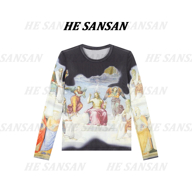 【SANSAN】轻奢设计款长袖套头百搭休闲上衣DY-4366