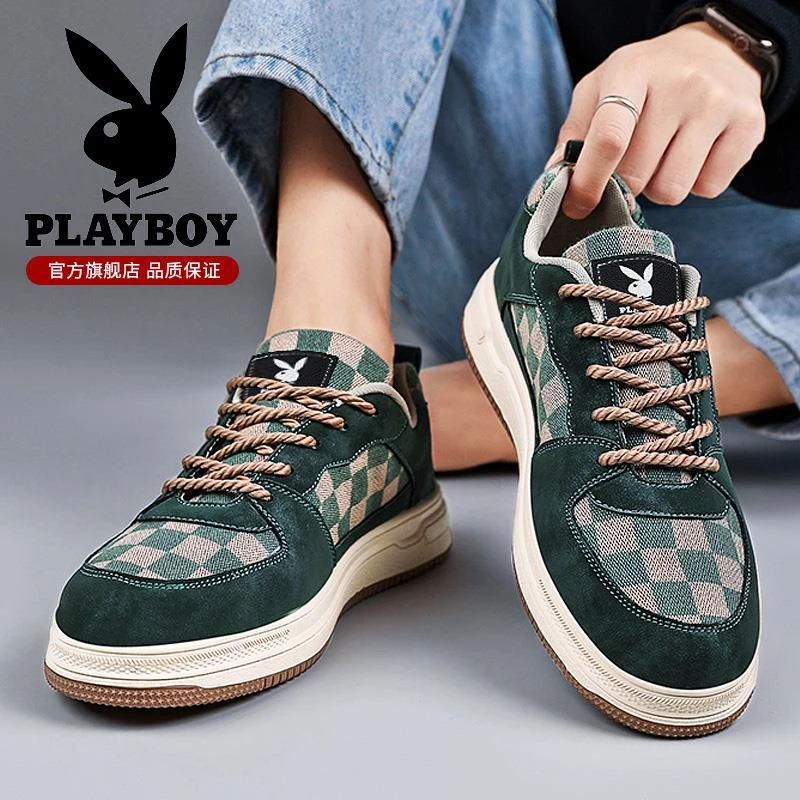 花花公子男鞋冬季2025新款潮流百搭复古港风休冬季复古低帮休闲鞋