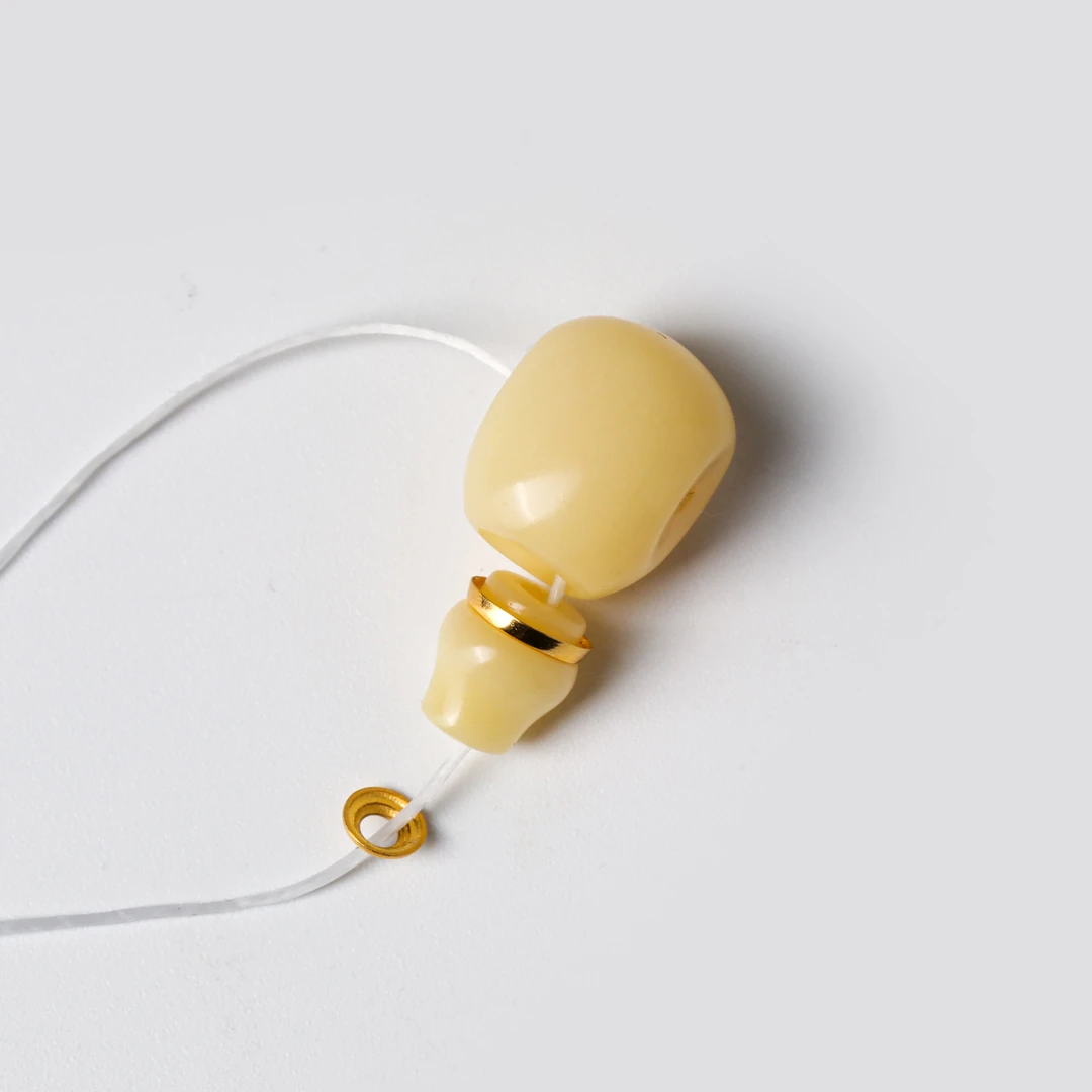 精工玉化驼骨三通配饰 约11.4*21.7mm 约2.8g ZZ1218-29