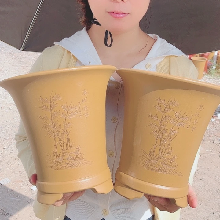 宜兴紫砂精品花盆