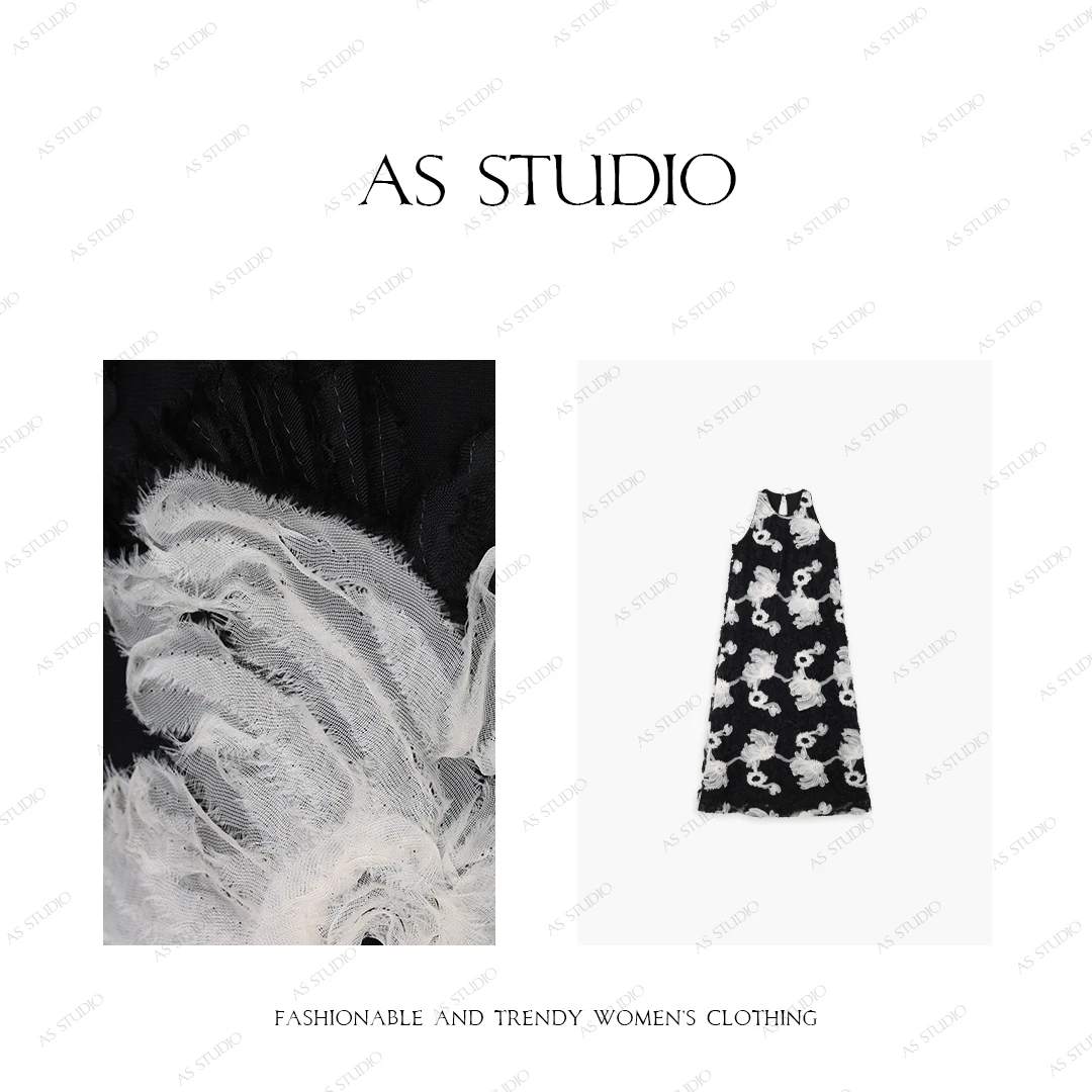 【AS万人迷】25新定制级别剪花高级感刺绣连衣裙AS25XLYQ01479