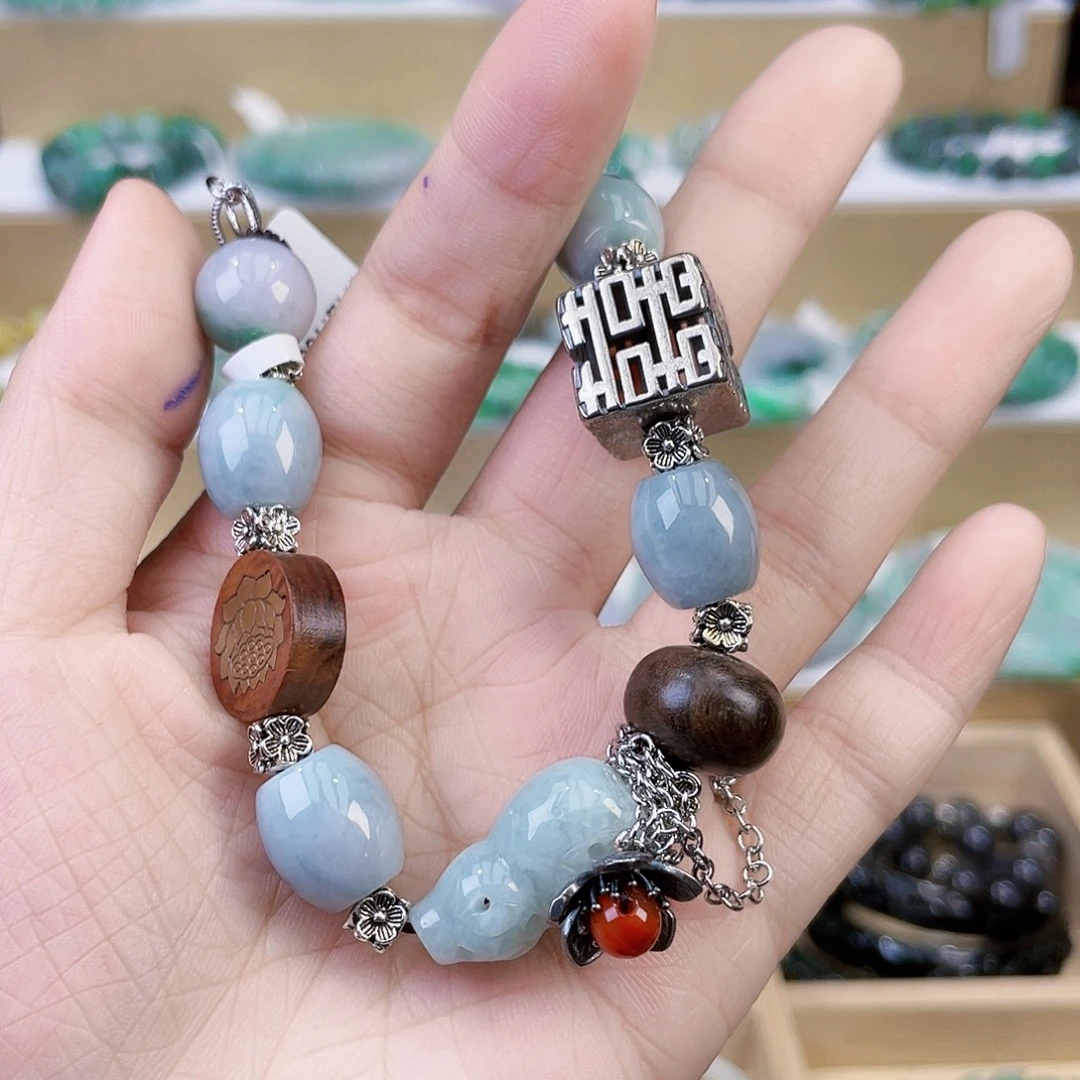 翡翠未镶嵌手链手链