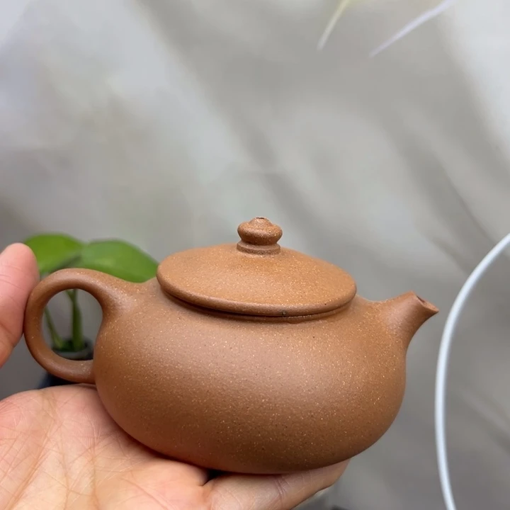 紫砂茶壶五彩寒江150c c