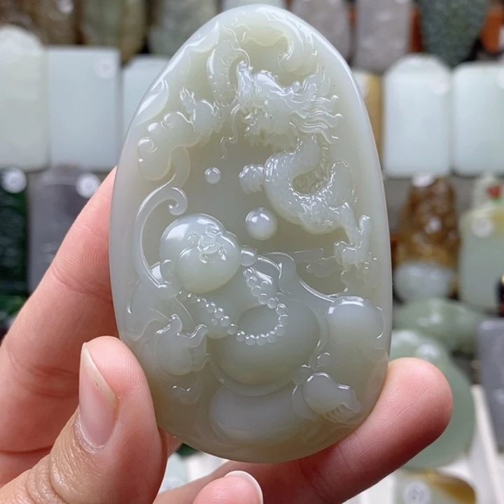 和田玉未镶嵌颈饰