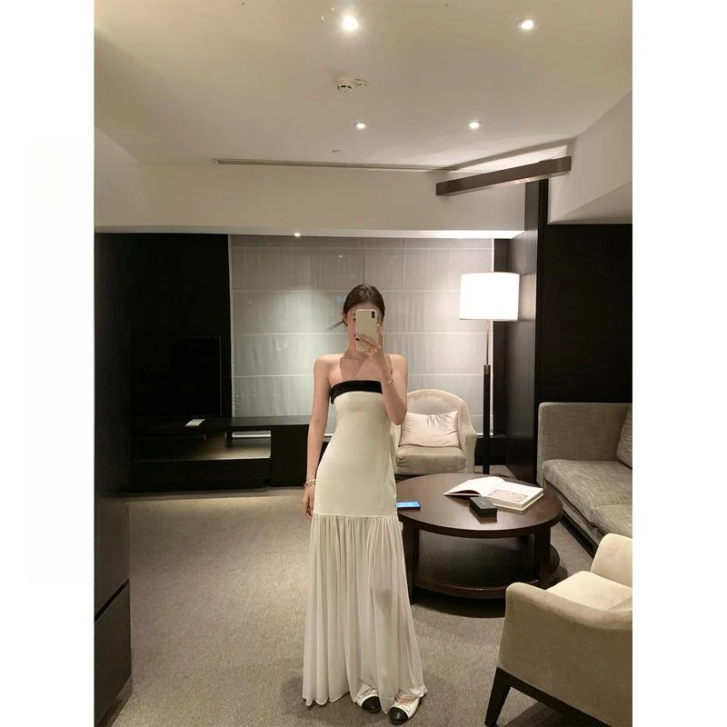 生日裙子无袖蝴蝶结抹胸裙春夏连衣裙