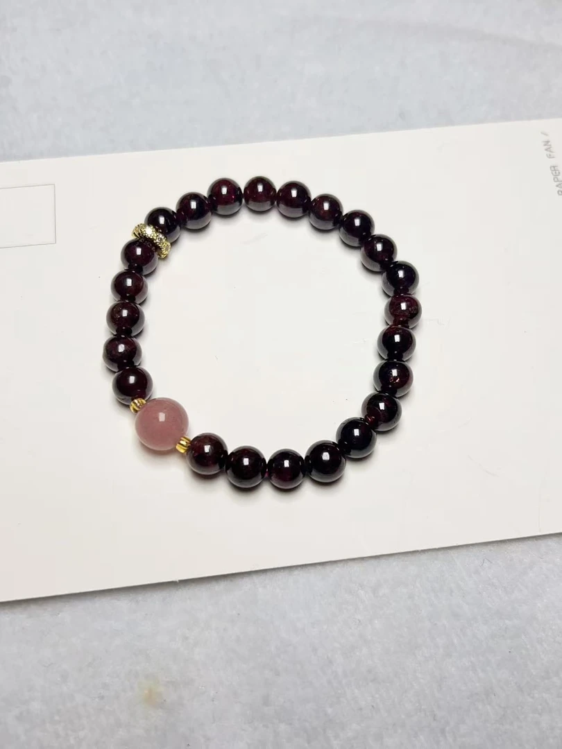 609 高品质石榴石6左右单圈串时尚百搭 （拍一发一多样性发货）