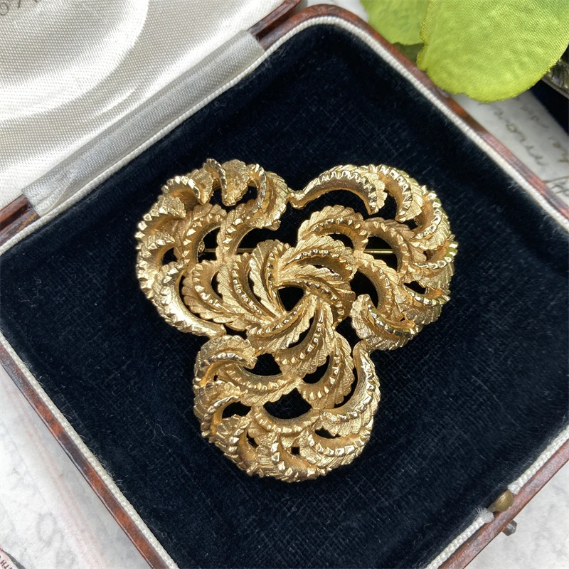 合金胸针 corocaft金色熔岩凤凰纹胸针1-3【2071212-024】