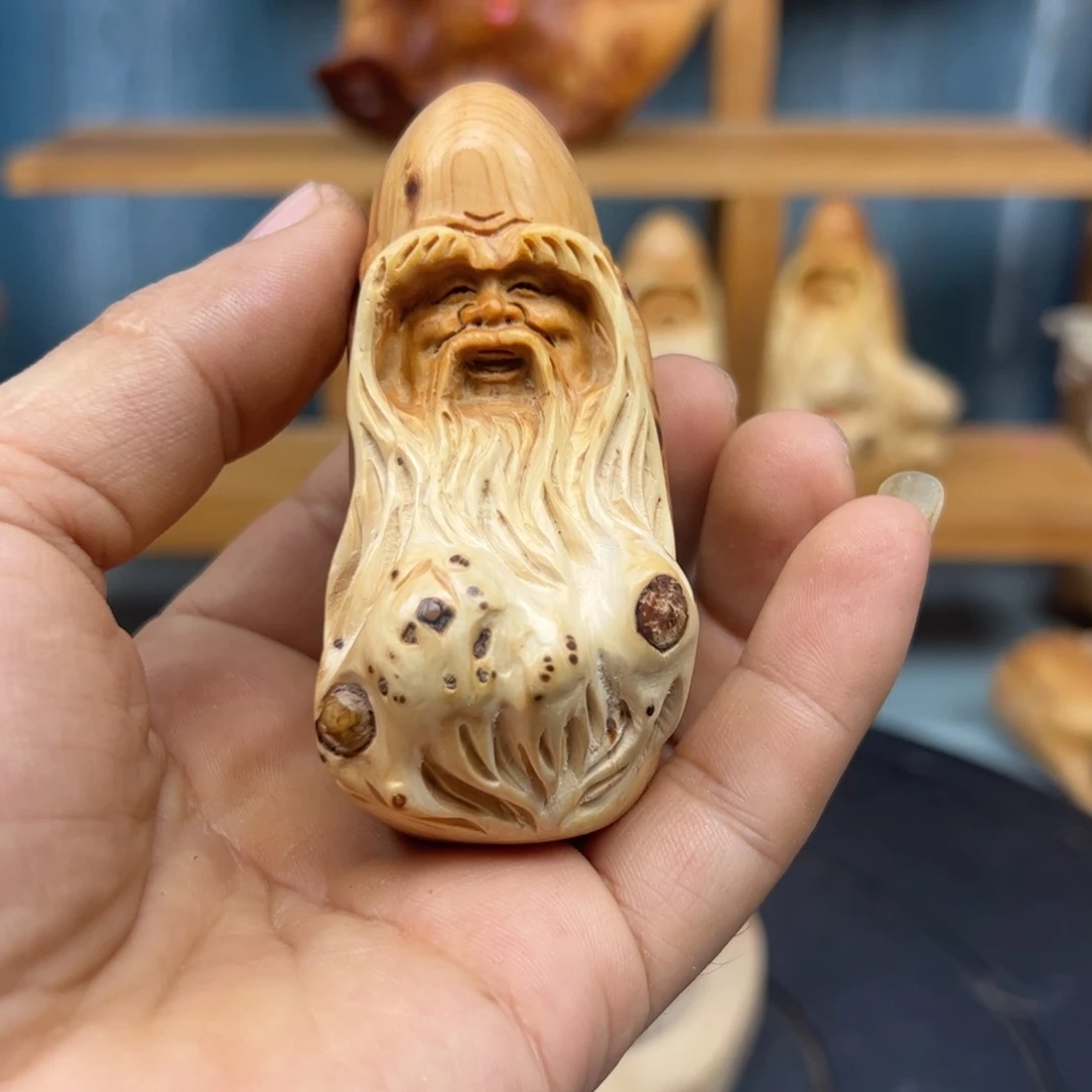 木友**一崖柏木摆件手把件