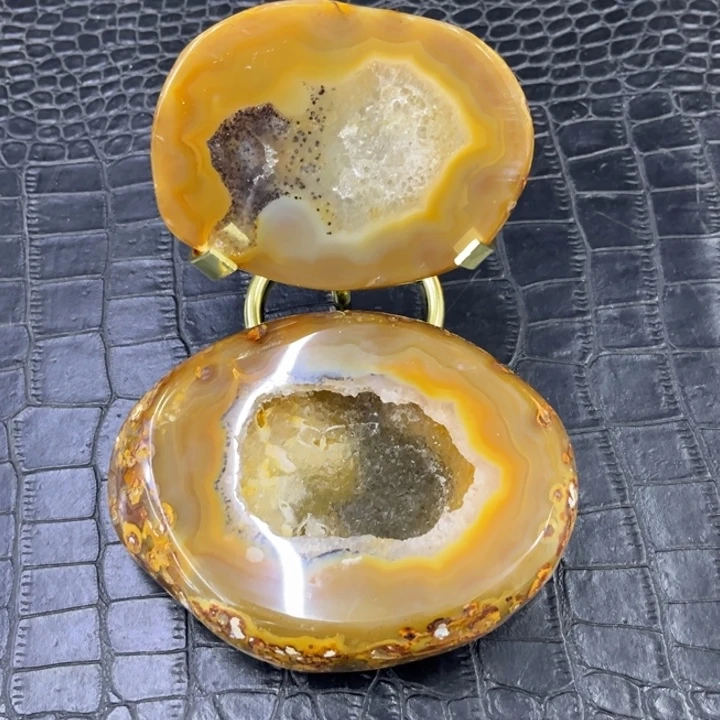 水晶未镶嵌珠宝半成品黄盆