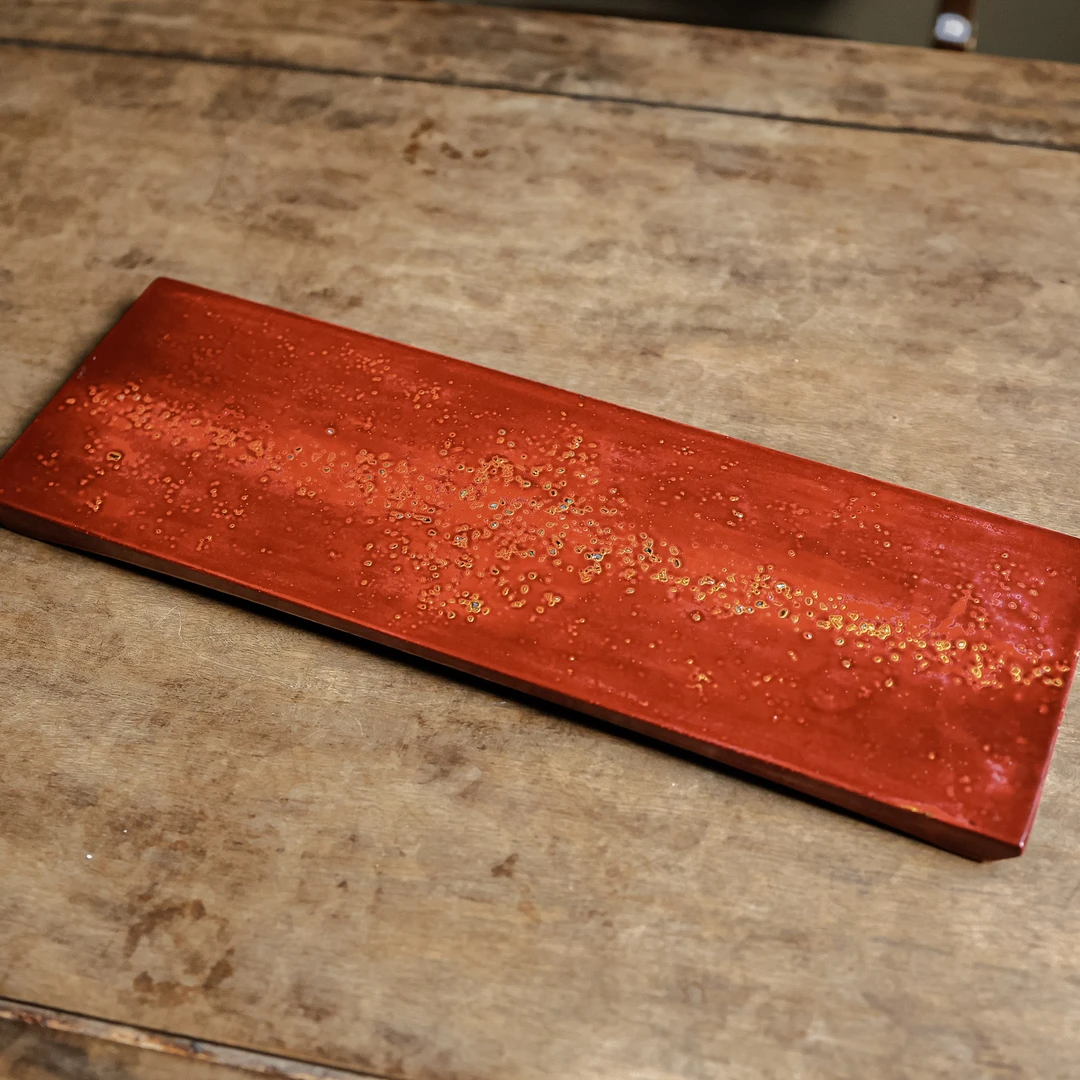 纳兰 木质茶盘星空红45*15.5cm（林剑军0102）