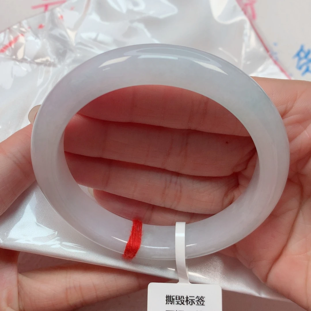 翡翠手镯未镶嵌59.4圈 白月光