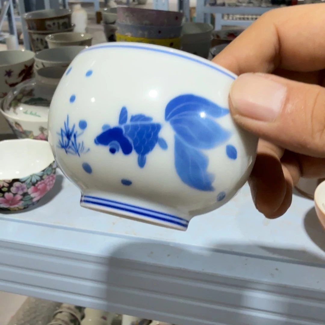 瓷片摆件手绘瓷器全部处理