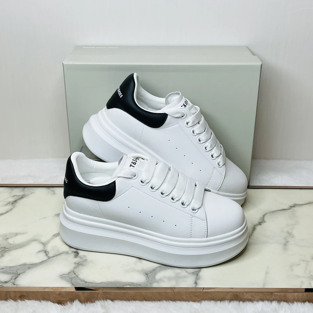 星期六时尚休闲鞋2025春季新款百搭麦昆小白鞋日常女鞋SSD1112194