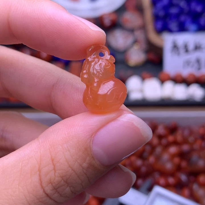 南红玛瑙未镶嵌珠宝半成品冰飘葫芦