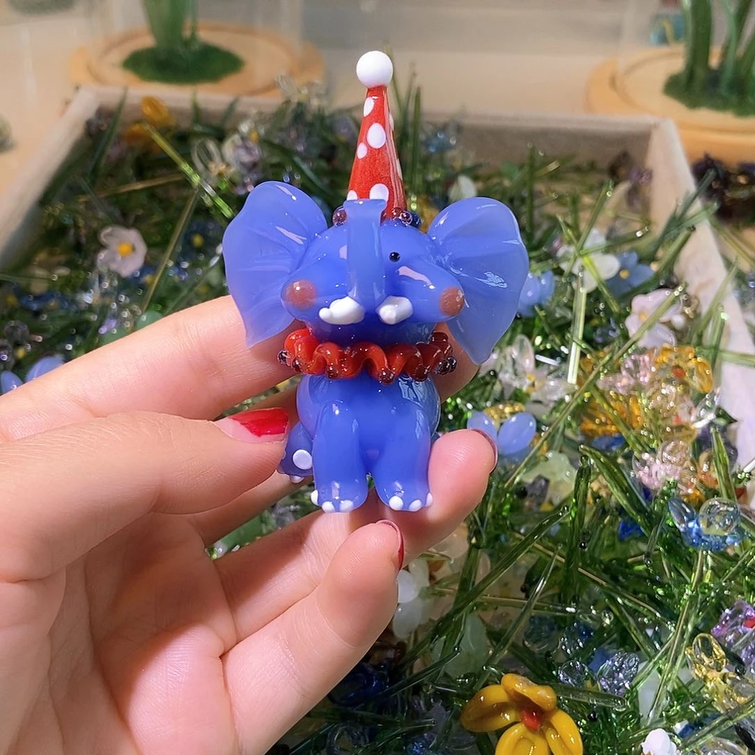 琉璃手工艺品晨*大象