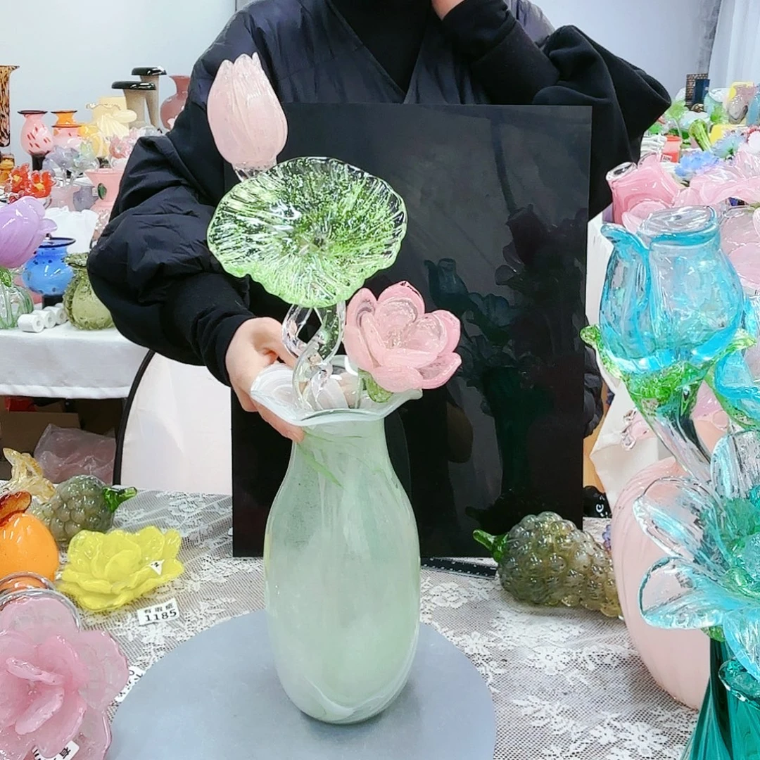 福利不退不换琉璃花瓶艺术品