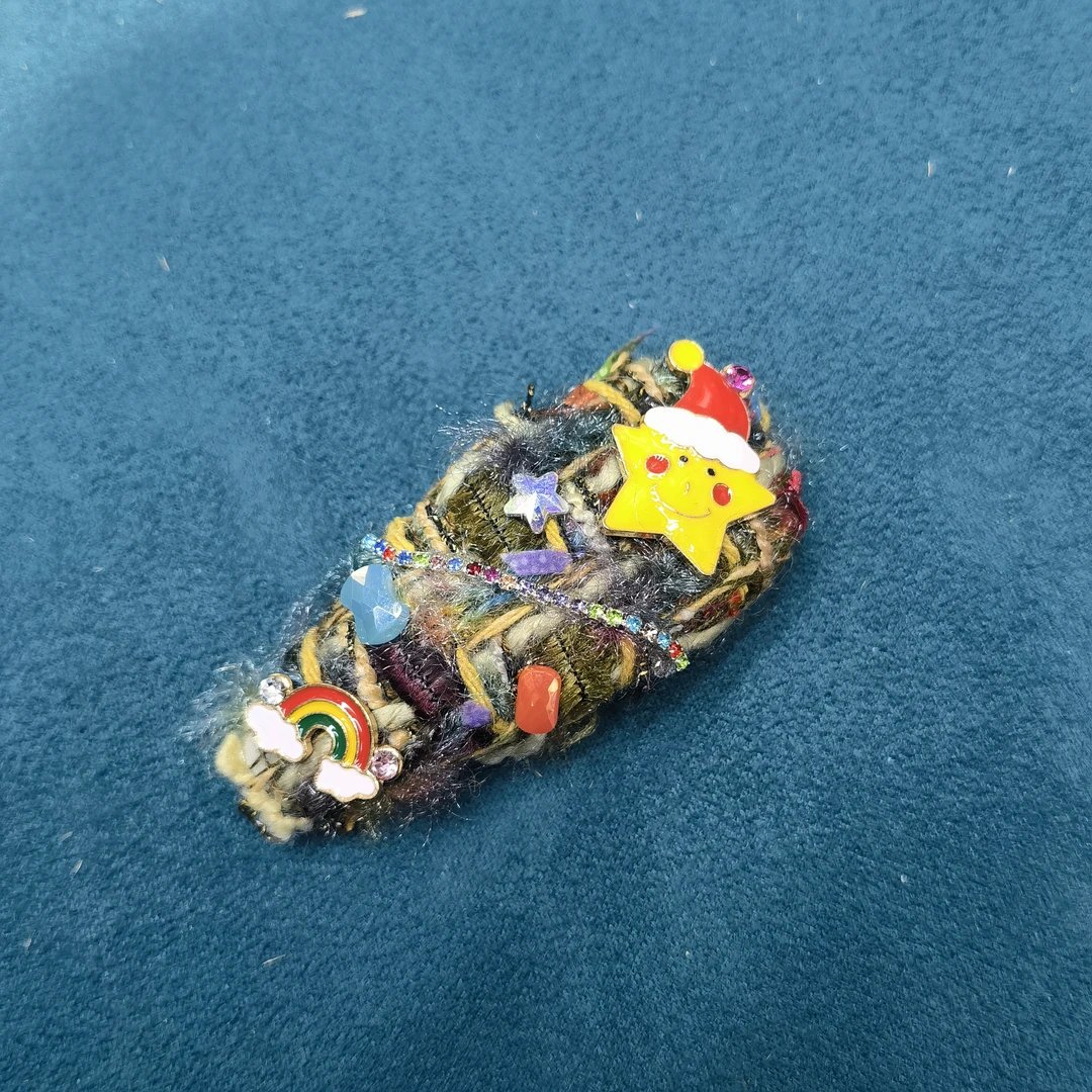 B859彩色圣诞星星掰掰夹发夹