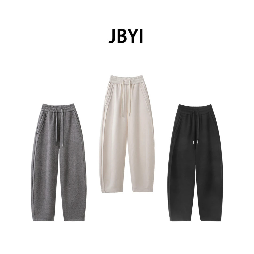 安禾家-小个子【仙女小香蕉Z】羊绒混纺挺廓香蕉裤休闲裤阔腿裤