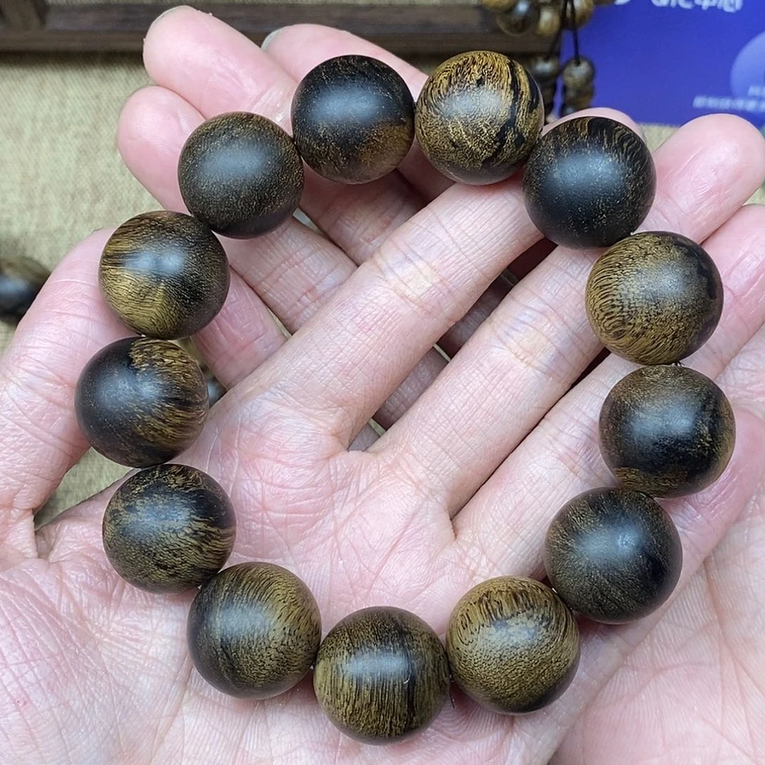 沉香手串越南芽庄白棋楠