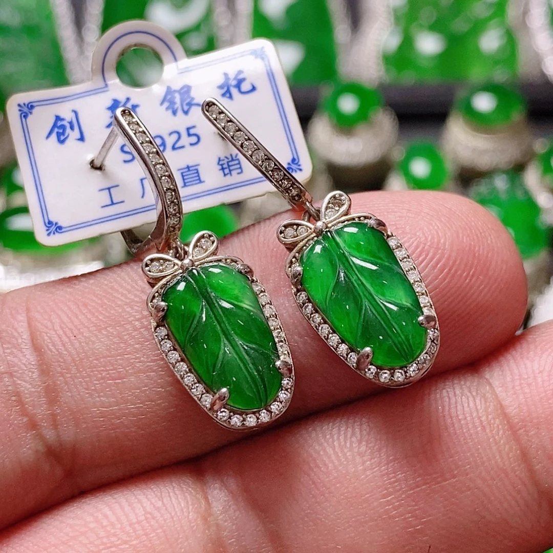 翡翠银S925镶嵌颈饰