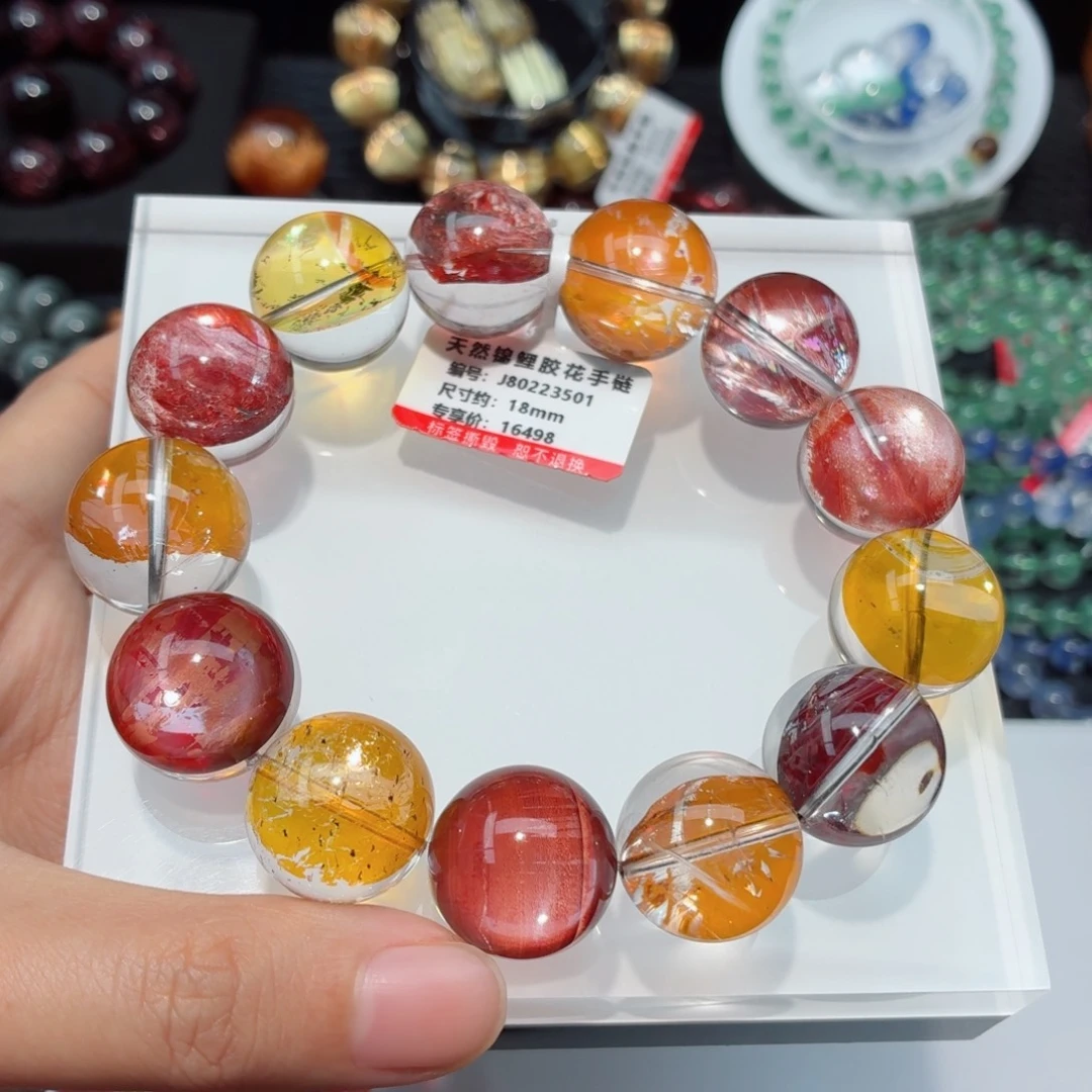 未镶嵌手链水晶锦鲤胶花手链