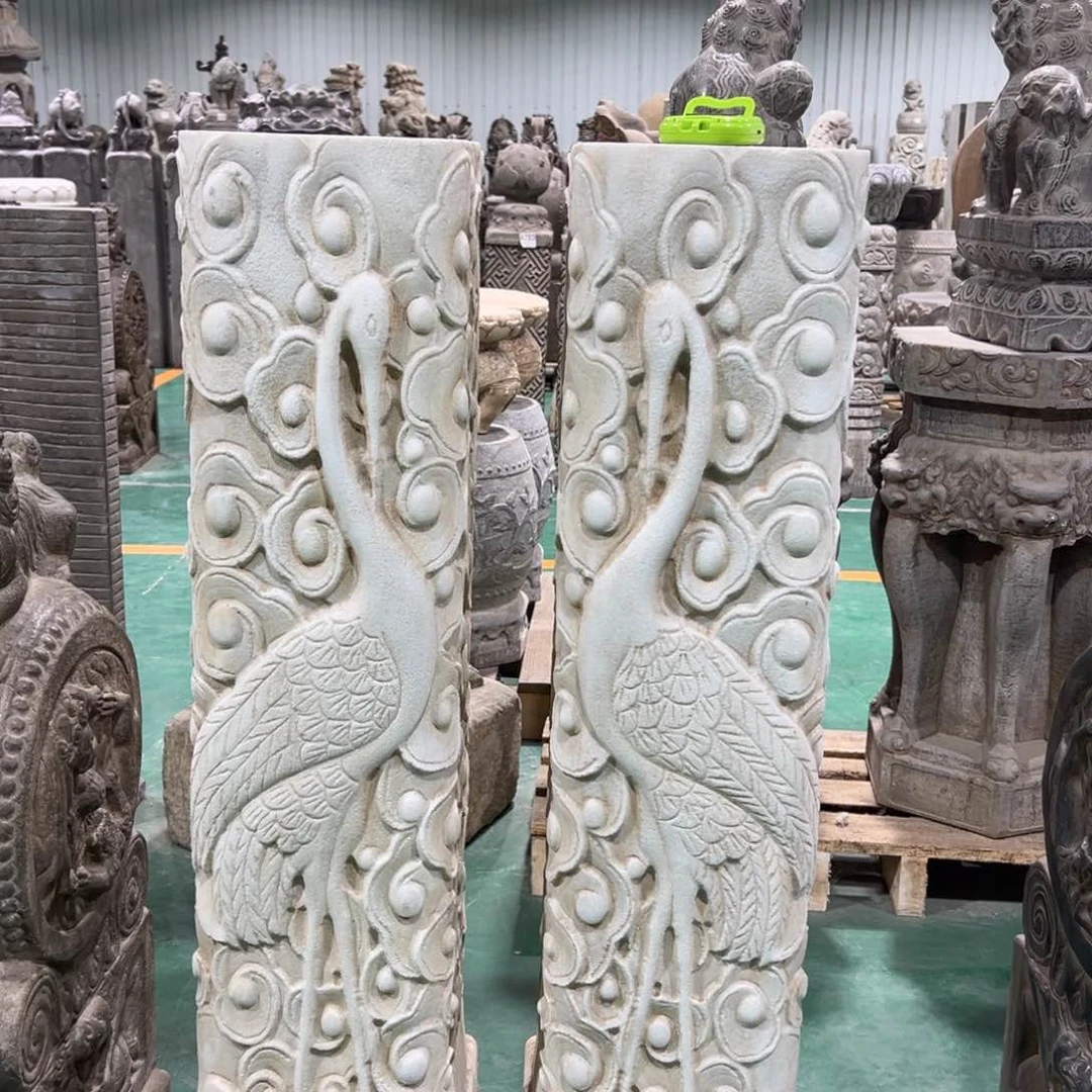 天然汉白玉，一对，不包邮，石柱