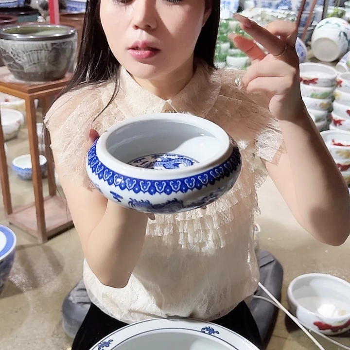 瓷片口径13厘米 高度6厘米