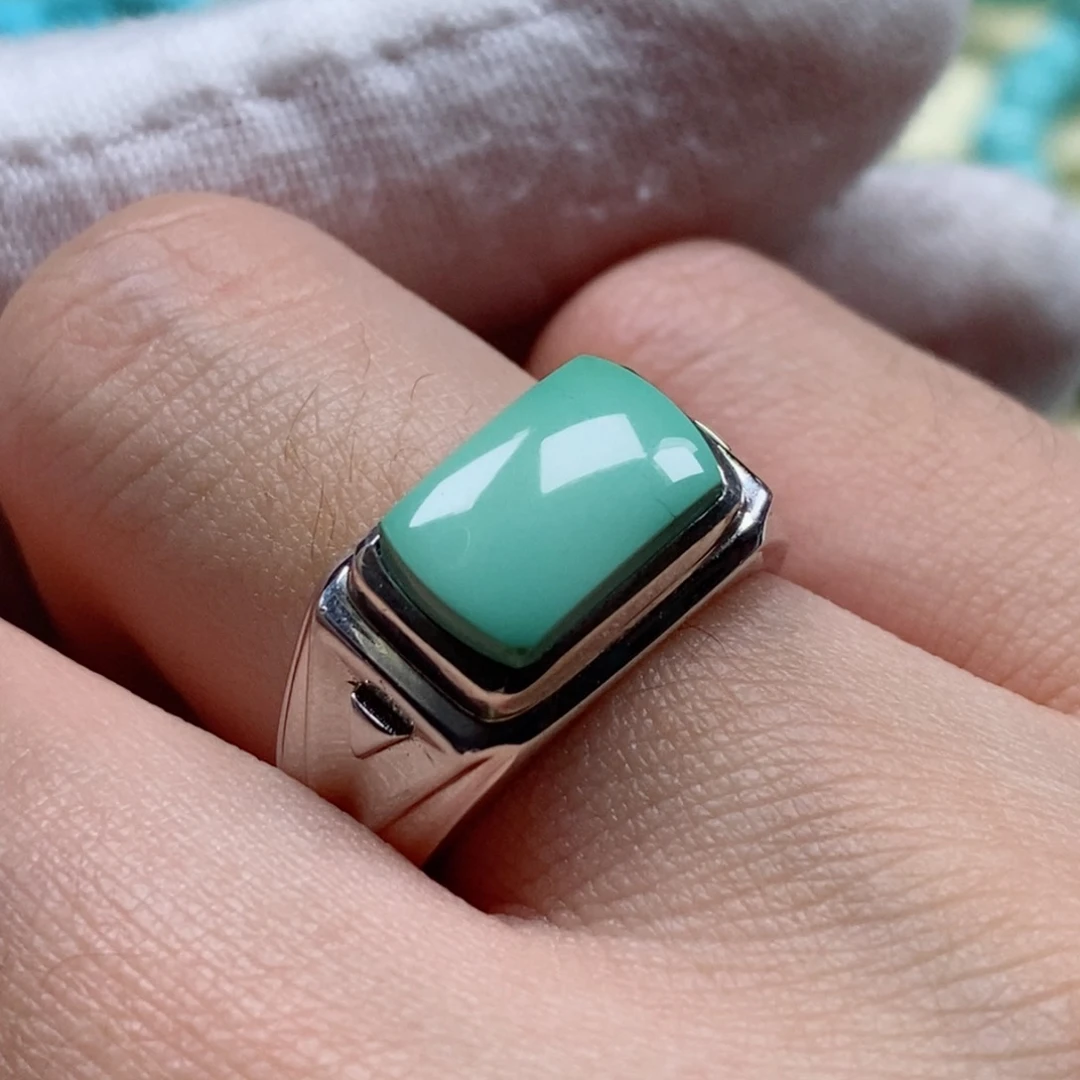 绿松石珠宝奇石银S925镶嵌