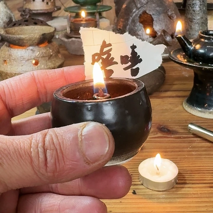 嘻**屋阿文手作温茶小油灯