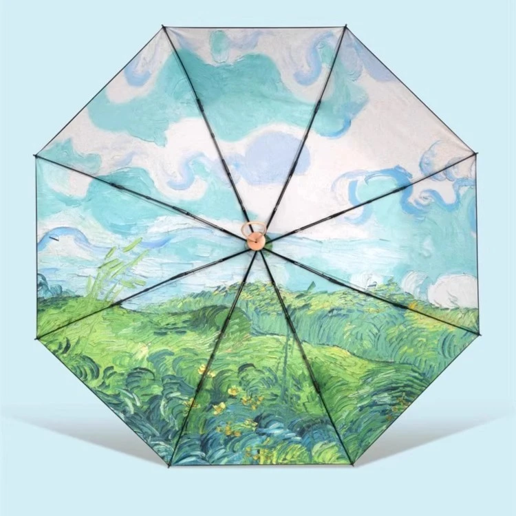 天堂伞雨伞官方正品女防晒防紫外线太阳伞小巧便携五折晴雨两用伞